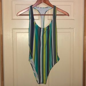 High Leg One Piece Bathing Suit